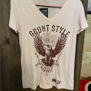 Grunt Style Women's Light Pink Eagle Tee